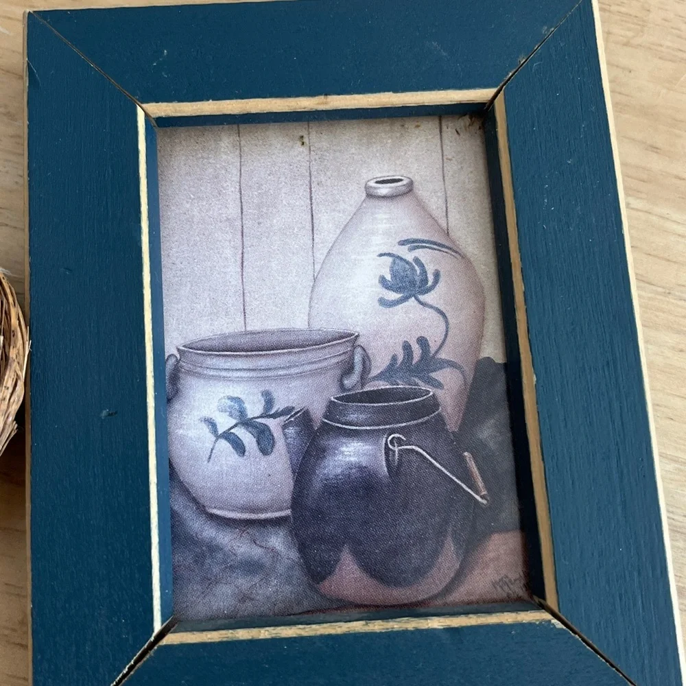 Yellow Plush Bird vintage nest and vintage pic